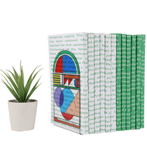 Acrylic geometric art color book stand ins students desks Put books to contain desktop book bezel bookshelves