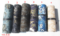 Handmade custom fabric pen protective cover retro Chinese style pen bag pen curtain ten hole pen storage bag