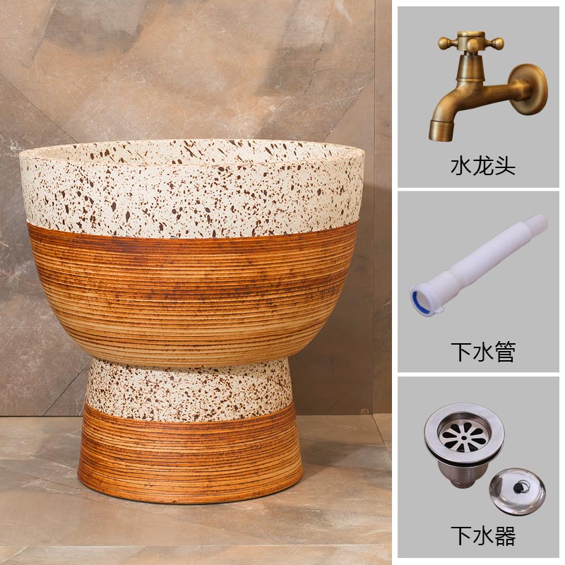 The Mop pool balcony Mop pool Chinese ceramic art basin of Mop Mop pool toilet archaize Mop pool