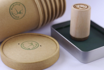 Engraved chapter custom text cartoon cute pattern logo Round rectangle printable paper cup carton paper bag large