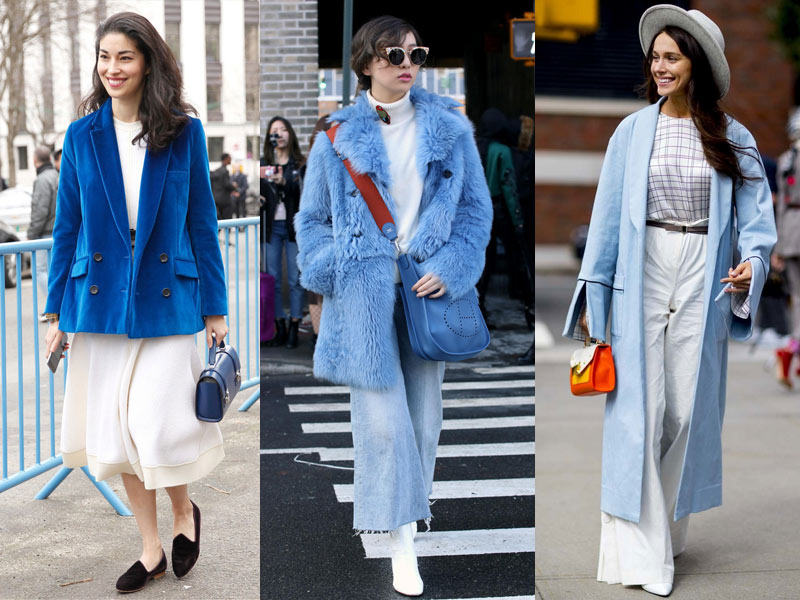 蓝白配色,冬日里的小清新