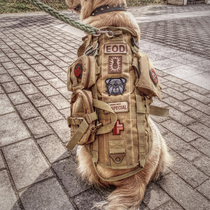 Large dog clothes large and medium-sized dog spring summer pet gold Mao Tactical vest Deed dog waistcoat dog sunscreen
