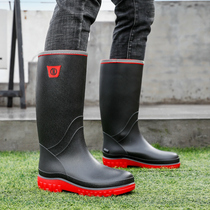 Rain shoes male high cylinder fashion rubber shoes waterproof non-slip set shoes light abrasion resistant water shoes mens spring long cylinder Site rain boots