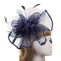 European and American new fashion ladies hat spring summer Western banquet feather tiara party hat customization