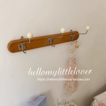 ins Korean style vintage French vintage Hanger Wood adhesive hook Wall hanger coat hook photo props