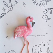 INS custom pink Flamingo doll soothing toy Childrens room decoration photo background item