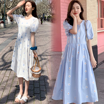 Pregnant Women summer dress 2021 new fashion foreign style big skirt summer hipster thin women
