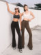 Aria Leisure Micro-Flare Yoga Pants for Women, Slimming, 얇은 피트니스 스타일, 높은 허리 및 고관절 리프팅 필라테스 훈련복. Aria Leisure Micro-Flare Yoga Pants for Women, Slimming, 얇은 피트니스 스타일, 높은 허리 및 고관절 리프팅 필라테스 훈련복.