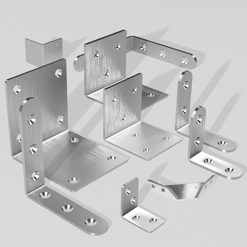 Stainless steel angle code 90 degree right angle retainer Angle iron l-shaped triangle iron bracket Layer plate bracket Hardware connector piece t