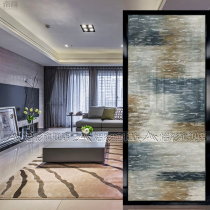 Modern minimalist style double-sided frosted screen art glass entrance entrance Living room bathroom partition abstract painting