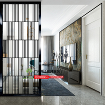 European-style simple screen glass partition wall decoration living room entrance entrance Light luxury modern small apartment transparent household