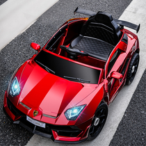 Childrens electric car four-wheel drive with remote control swing 1-6-year-old baby toy car can be charged baby carriage