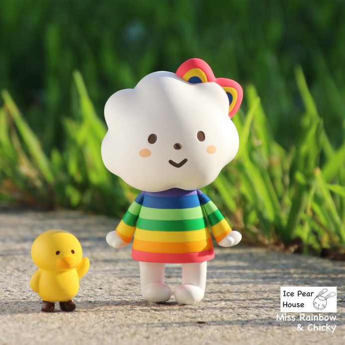 【冰梨屋】fluffy house 新彩虹妹妹与鸡仔 rainbow chicky 现货