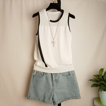 Net red vest female social slim sexy thin section summer quick hand outside wear knitted sleeveless vest suspender base shirt