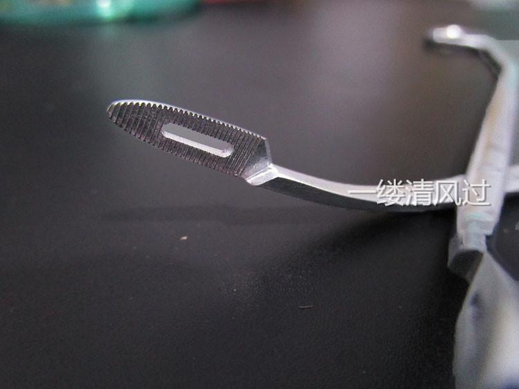 上海金钟不锈钢取环钳22cm弯取环器u00330妇科器械取出钳