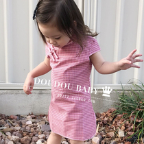Girls Cheongsam Summer Princess Dress Children baby Chinese style Child parent-child cheongsam Children Cheongsam skirt pure cotton mother and daughter