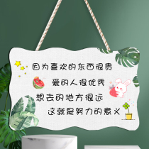 ins Nordic style home wall decoration small pendant Warm creative bedroom room door number door door listing on the door