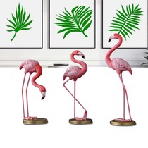 Creative Nordic desktop decorations bedroom living room shop window TV cabinet flamingo ornament birthday gift