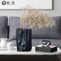 Simple model room soft vase high temperature ceramic porch living room dining table ornaments dried flower arrangement ornaments