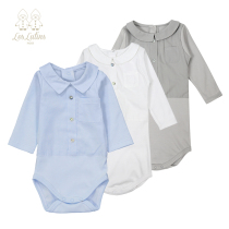 France Les Lutins horse cotton baby one-piece Newborn baby clothes Autumn baby climbing clothes