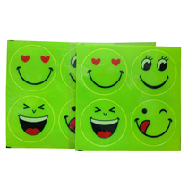 Bicycle sticker bicycle smiling face reflective sticker dead flying sticker mountain bike reflective sticker warning sign