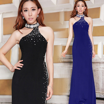 caris Luxury banquet annual party dress Long slim host car show catwalk show Womens evening dress