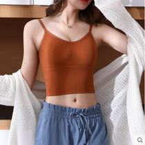 Belly dance undercoat womens belt bra cushion Cup one-piece beauty vest dance sports sling yoga top underwear