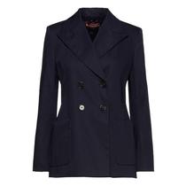 Alexa Chung Double Exclusion Button Textured Twill Suit Jacket 2022 New Spring Summer Ladies Luxury