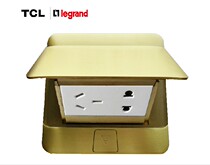 TCL Legrand switch hydraulic buffer damping five-hole pin plug all-copper waterproof ground socket