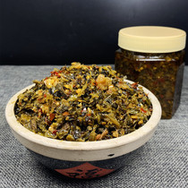 Farmhouse-made pickles red plum vegetables sauerkraut Granny dried radish spicy meal with porridge mixed rice bottled