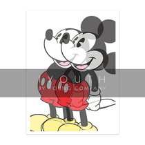 IYOUTH genuine Jerkface limited Double Mickey artist version modern decoration hanging painting