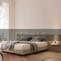 IYOUTH Spain imported TREKU Nordic multi-color bedroom fabric bedside soft bag solid wood double bed