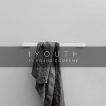 IYOUTH Danish MENU simple metal stainless steel bathroom wall-mounted towel hanging rod bath towel hanging