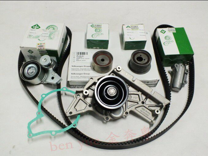 奥迪a4 a6 a8 3.0正时套装 涨紧轮 涨紧器 水泵 正时皮带 纯正ina