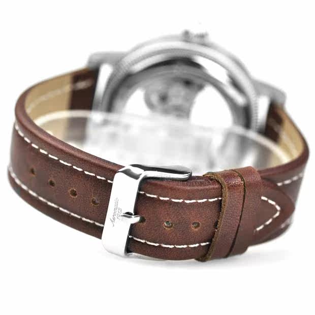 日本代购 aeromatic1912 德国品牌 透底表盘 自动机械 男士手表