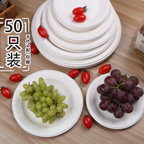 Disposable paper plate cake plate wholesale handmade painting plate 50 paper plate inch barbecue paper plate