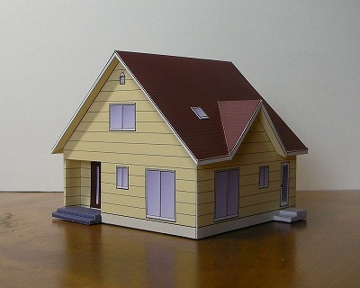 手工diy立体3d纸模型日式建筑可爱小屋卡通小房屋子别墅剪纸粘贴