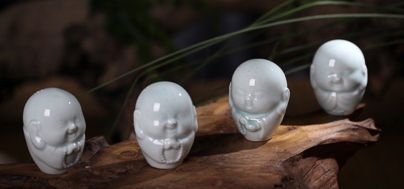 Jingdezhen ceramic figures furnishing articles household decoration decoration of three and have water to ultimately responds handicraft furnishing articles