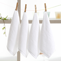 Hotel pure white small square towel 30 * 30CM 50g restaurant wipe towel hand towel wipe White