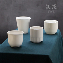 Bone china tea cup pure white restaurant restaurant special tea cup table water Cup ceramic table Cup can be customized
