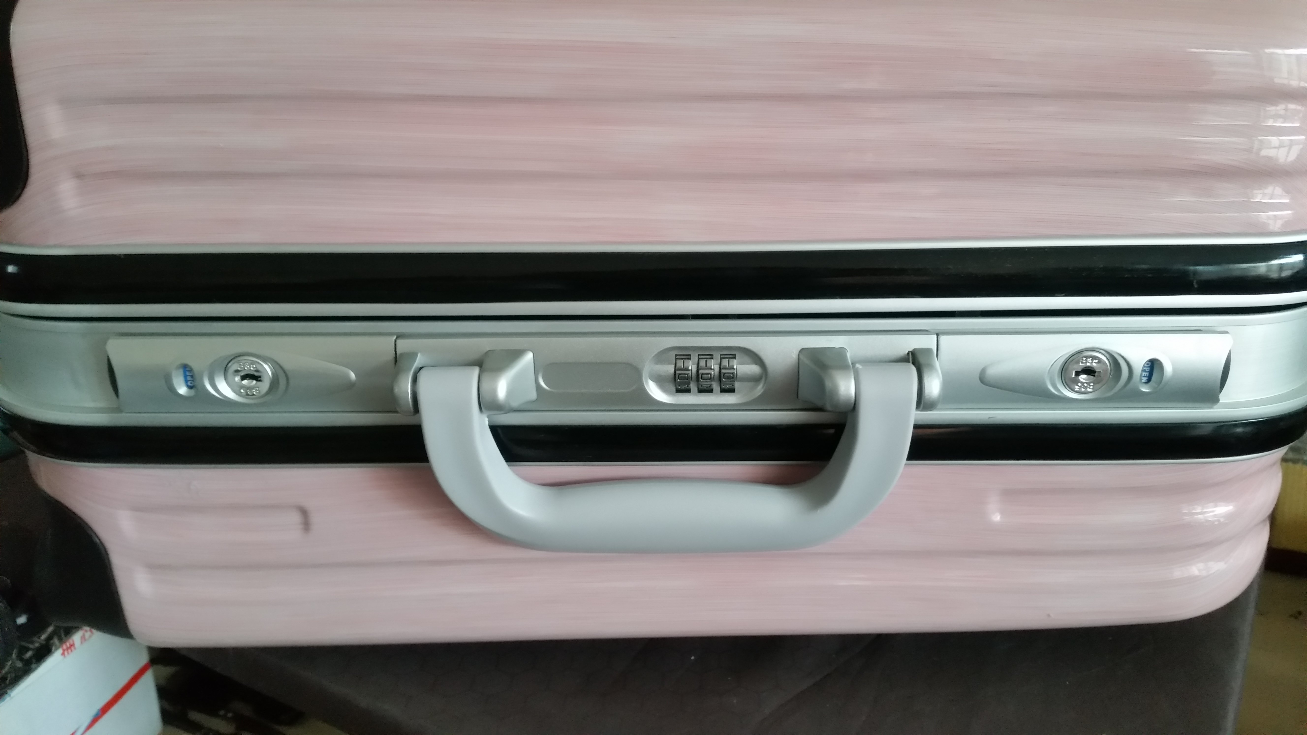 边锁旅行箱b35铝框锁扣钥匙密码锁拉杆行李箱包维修配件