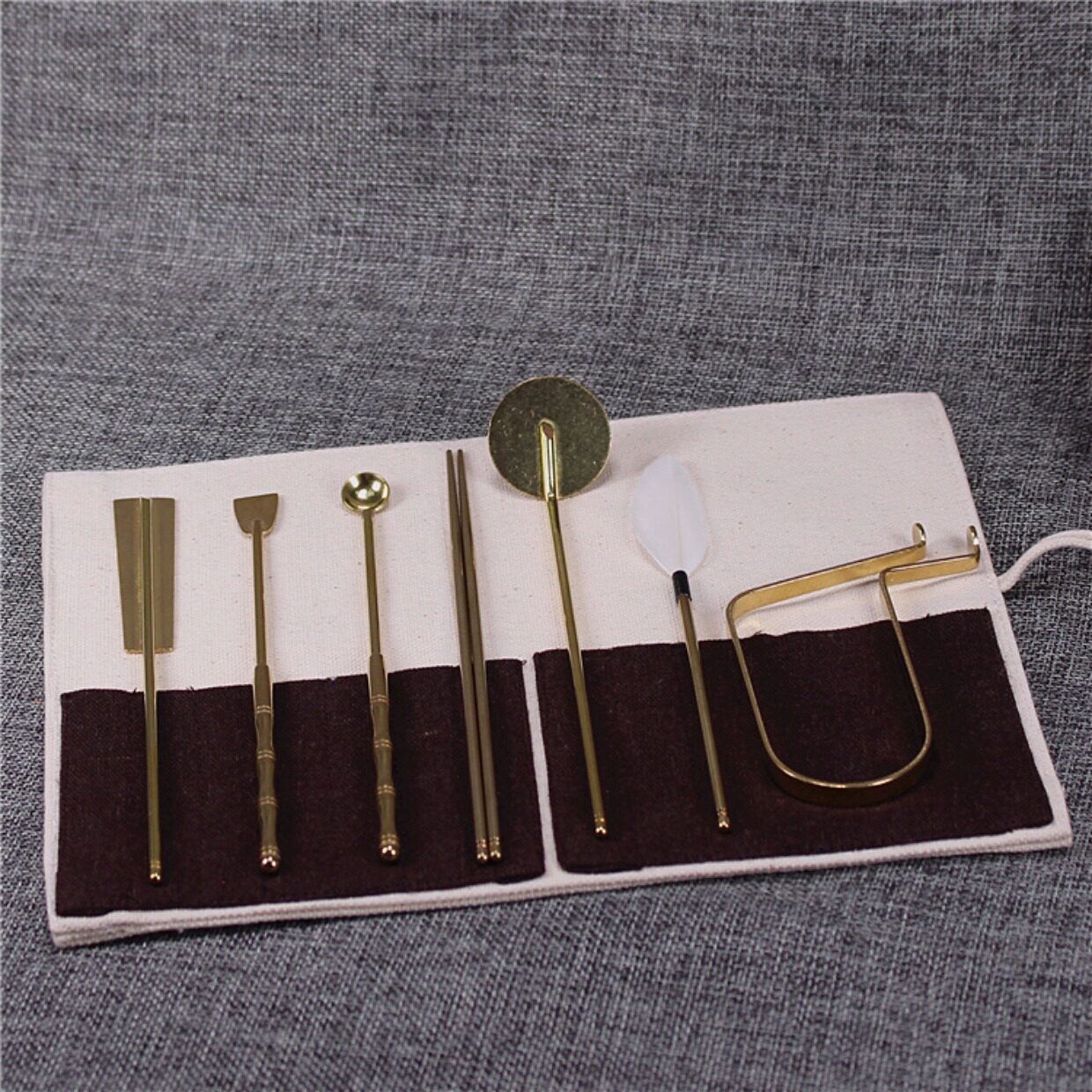 香道用品工具 入门套装七件套 7件套 纯铜香篆香炉灰押 包邮