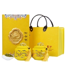 2021 Qingdao authentic Laoshan green tea Mingqian super alpine wild tea head tea flat tea curled Gold Bud 500g