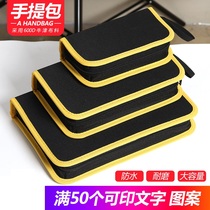 Toolkit Small portable multifunctional Oxford canvas electrical hardware Water electronic repair storage bag