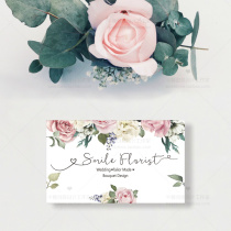 Florist business card Korean business card Childrens business card Business business card beauty business card Business card design semi-permanent