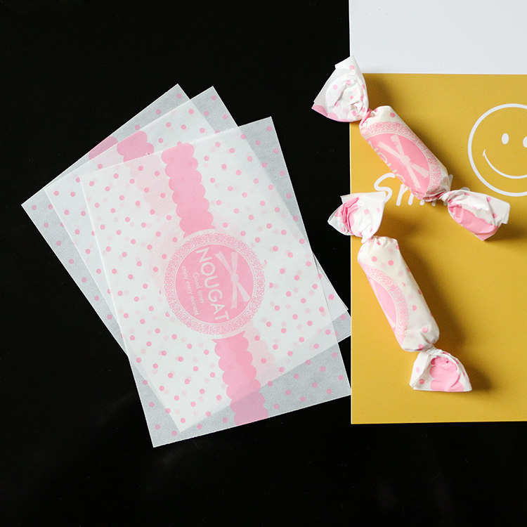 加厚 食品牛轧糖包装纸 包装油纸 糖果纸 糖纸蜡纸 500张 包邮