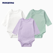 minizone Newborn baby jumpsuit spring triangle romper Newborn jumpsuit Baby climbing suit home suit