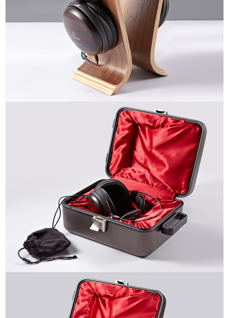 audio technica/铁三角 ath-w5000黑檀木头戴式监听hifi游戏耳机