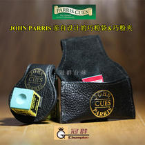 Original John Parris leather chocolate bag chocolate clip clever powder bag clever powder clip free clever powder