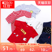 red bean children's short sleeve suit summer boys short sleeve t shirt foreign style suit big boy baby short sleeve shorts